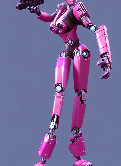 Image similar to The Transformer Arcee as Helen Parr, android heroine, robot girl, 3d model, octane render, many intricate details, artstation trending, conceptart.com, official media