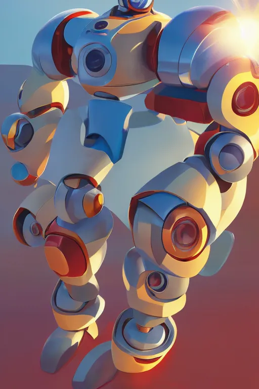 Image similar to metabots medabots medarotto medarot robot minimalist comics, behance hd by jesper ejsing, by rhads, makoto shinkai and lois van baarle, ilya kuvshinov, rossdraws global illumination ray tracing hdr radiating a glowing aura