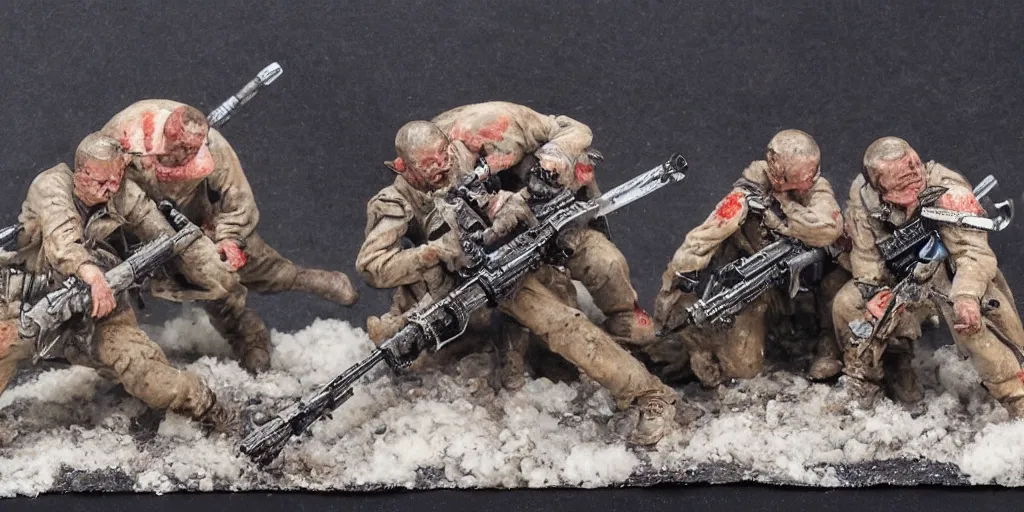 Image similar to russian troopers die from cotton wool, blood, hyper detailed sharpen