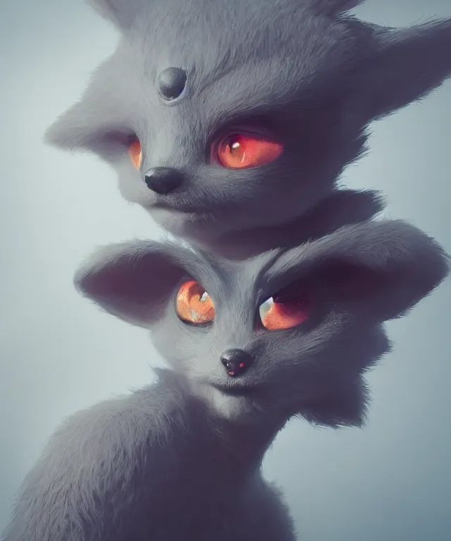 Image similar to a beautiful portrait of a cute anthropomorphic humanoid original fursona fantay character. big eyes. character design by cory loftis, fenghua zhong, ryohei hase, ismail inceoglu and ruan jia. volumetric light, detailed, rendered in octane