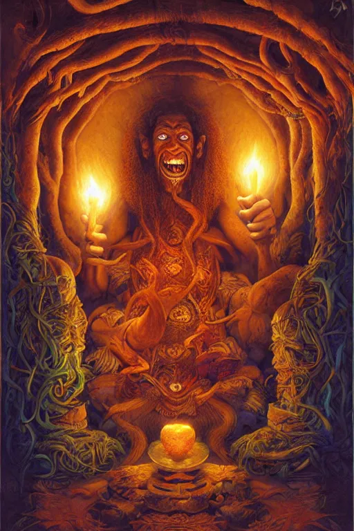 Prompt: The Ayahuasca Spirit, by Justin Gerard