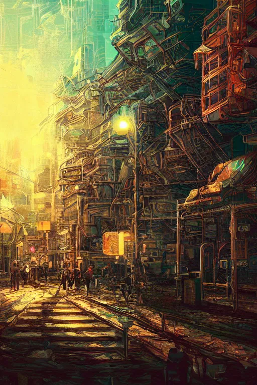 Image similar to digital painting, trending on pixiv, cyberworld, 2 0 0 0 s, retro, intricate scenery, y 2 k, unknown