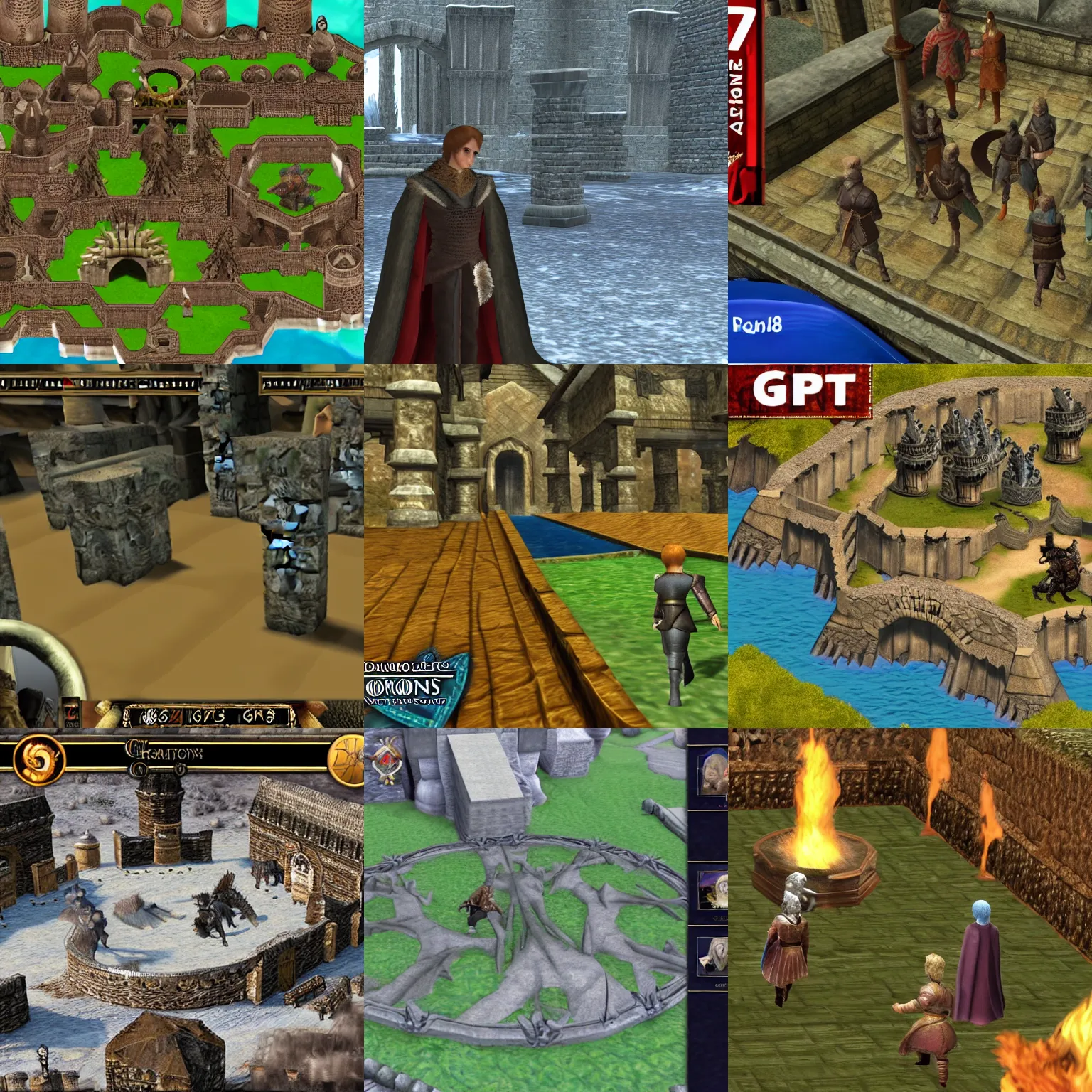 Prompt: screenshot of Game of Thrones Season 8 Episode 3 on Nintendo 64, 3d graphics, gameplay