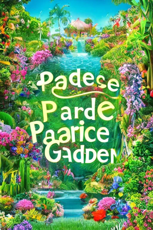 Image similar to paradise garden