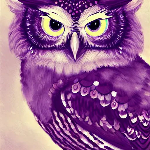 Prompt: beautiful furry owl portrait, beautiful woman, digital art, art