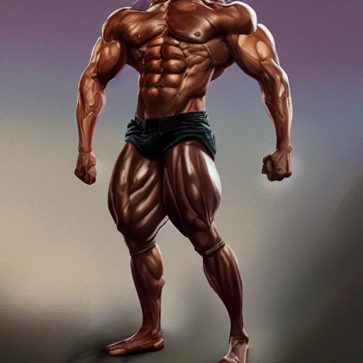 Image similar to Muscular Obama , digital art , hyperdetailed , artstation , cgsociety , matt painting , concept art