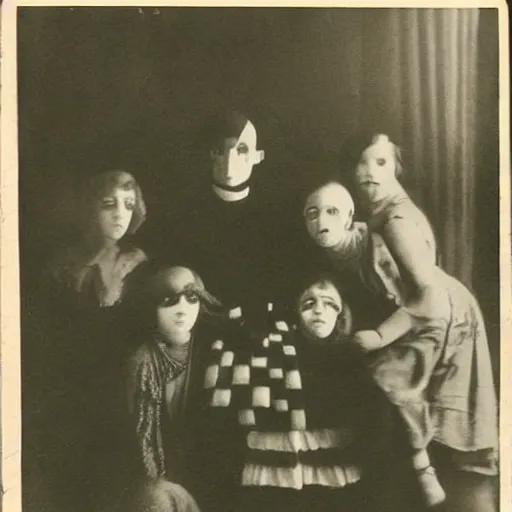 Image similar to spoooky alternate dimension, spooky photo, vintage photo, 1 9 2 0 s photo