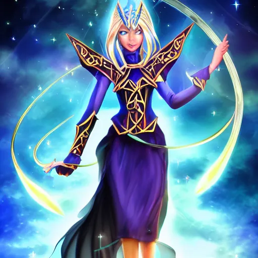 Image similar to beautiful dark magician girl, full body, mystical, ultra detailed, 4k