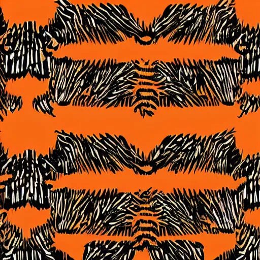 Tiger Line Art KDP Clipart Graphic by Zero2Century · Creative Fabrica