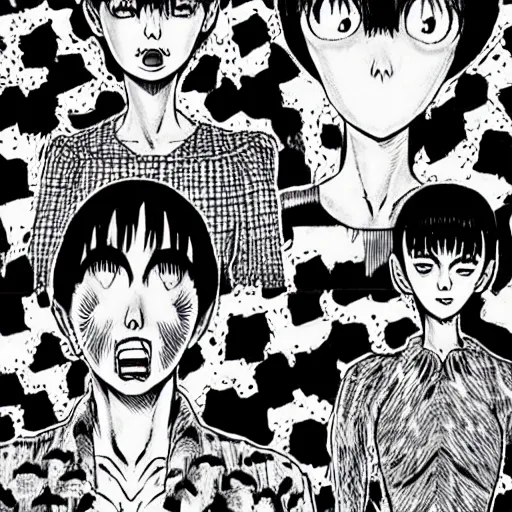 Prompt: Junji Ito manga artwork