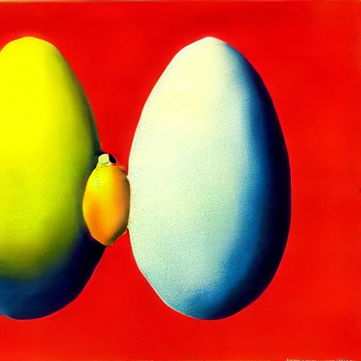 Prompt: eggs by shusei nagaoka, kaws, david rudnick, airbrush on canvas, pastell colours, cell shaded, 8 k