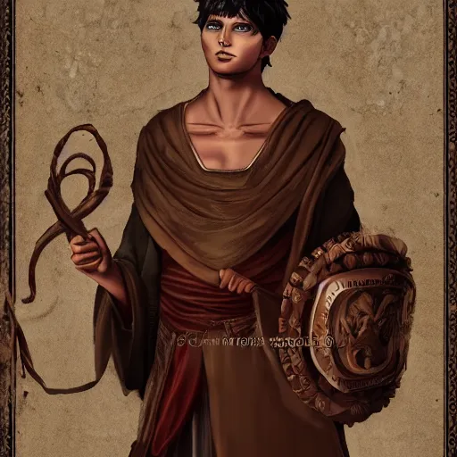 Prompt: illustration of the roman emperor augustus neko man half cat, character design, art station, epic, elegant, masterpiece of mark rise