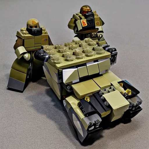 Image similar to mechwarrior timberwolf lego set