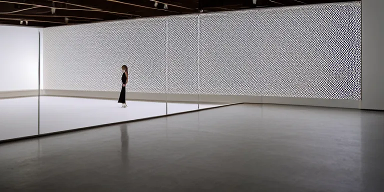 Prompt: dezeen showroom, minimalissimo, artsy soft light gradient computer blur from spike jonze her by jonny niesche, kristen cliburn