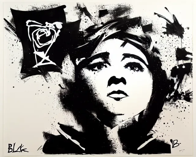 Image similar to artwork by blek le rat