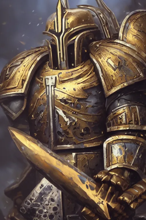 Image similar to armor portrait heros warhammer 4 0 k horus heresy fanart - the primarchs emperor by johannes helgeson animated with vfx concept artist & illustrator global illumination ray tracing hdr fanart arstation zbrush central hardmesh 8 k octane renderer comics stylized