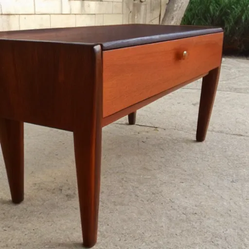 Prompt: mid century coffee table in the style of ico parisi