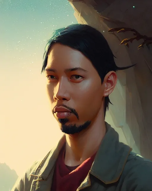 Image similar to portrait of young rza, stephen bliss, unreal engine, fantasy art by greg rutkowski, loish, rhads, ferdinand knab, makoto shinkai and lois van baarle, ilya kuvshinov, rossdraws, tom bagshaw, global illumination, fan art, radiant light, detailed and intricate environment