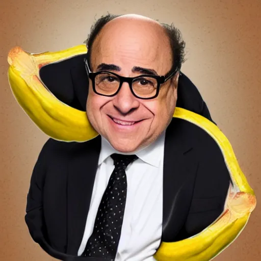 Image similar to a photoreal squash of Danny devito