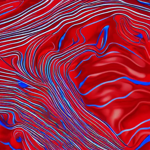 Prompt: hyperrealistic landsat underwater image, organic shapes, detailed, 4k, vector, award winning, dark red colors only