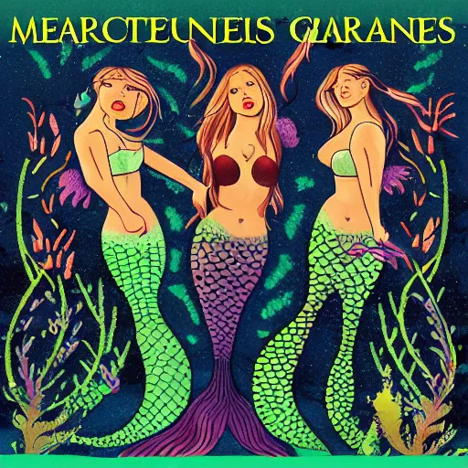 Image similar to arresting mermaids, album cover