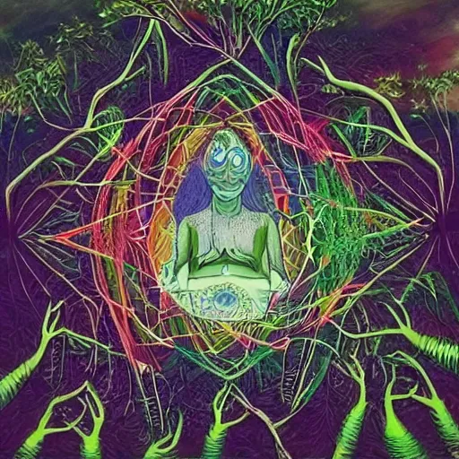 Image similar to being a self aware consciousness. This the unity and being one with nature. Nature and the land is one. It is one thing. You have all this tribal in you that’s causing this separation and split. The other that’s within you, this is one, and so it feels good. It’s coming into form.