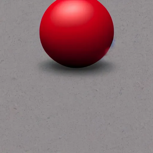 Prompt: a red ball