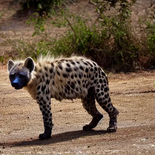 Prompt: half hyena, half jaguar