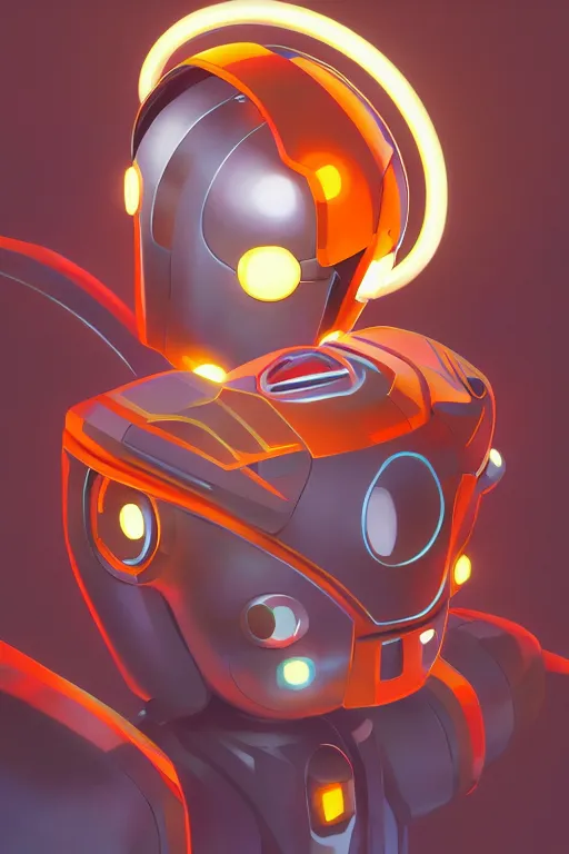 Image similar to metabots medabots medarotto medarot robot minimalist comics helmet mask neon cybereye, behance hd by jesper ejsing, by rhads, makoto shinkai and lois van baarle, ilya kuvshinov, rossdraws global illumination ray tracing hdr radiating a glowing aura