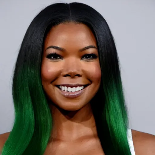 Image similar to Actress Gabrielle Union as She-Hulk