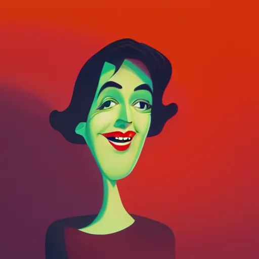 Prompt: cartoon caricature portrait of a character tries cannabis with sensibility. octane 4 k render by eyvind earle, female australian award winning illustration