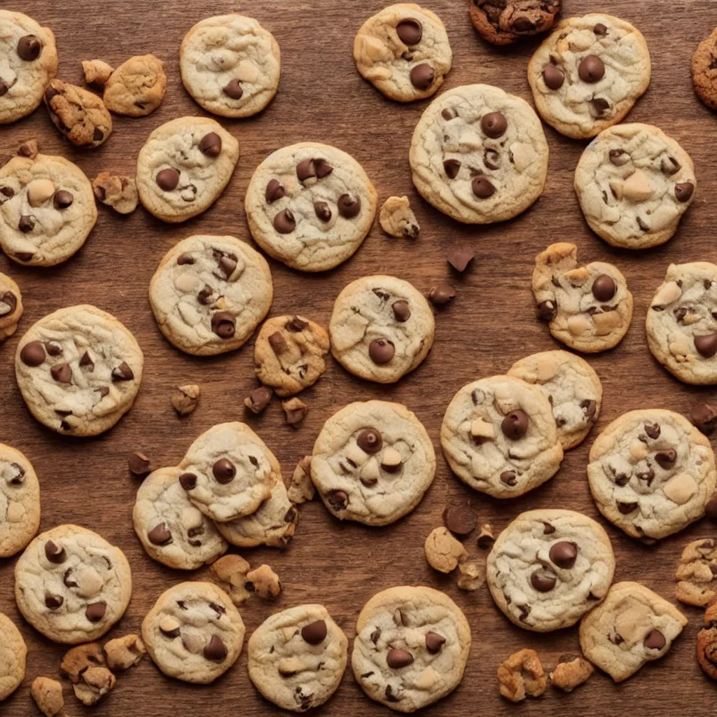 Prompt: close - up view of cute cookies on top of a wooden table, 8 k, high detail, photorealistic, proper shading