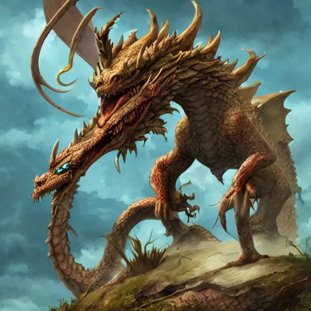 Image similar to a decrepit dragon last battle