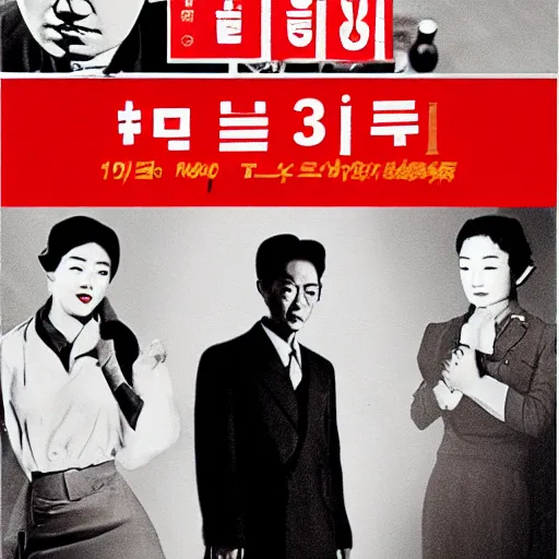 Image similar to 1950s Korean thriller film noir, Shin Sang-ok, 35mm film, Cooke Varotal 20-100 T3.1