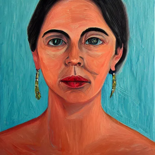 Prompt: portrait of a woman by ana paula azevedo