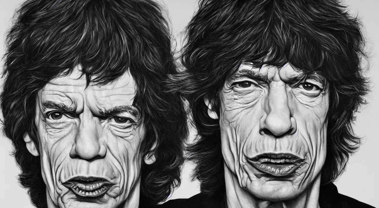 Image similar to mick jagger, high definition, photorealistic, high detail, 8k,