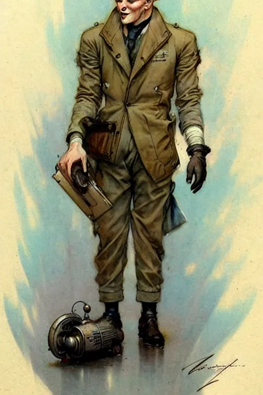 Prompt: ( ( ( ( ( 1 9 5 0 s retro future art deco boy inventer design. muted colors. ) ) ) ) ) by jean - baptiste monge!!!!!!!!!!!!!!!!!!!!!!!!!!!!!!