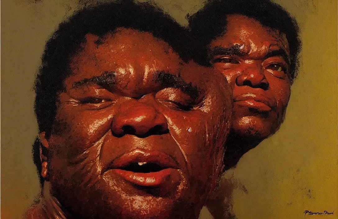 Prompt: portrait of lamont dozier!!!!!!!!!!!!!!!!!!!!!!!!!!!, detailed face, detailed painting,, epic lighting, by ilya repin, phil hale and kent williams