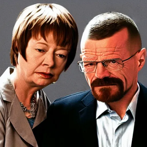 Image similar to walter white with michelle bachelet