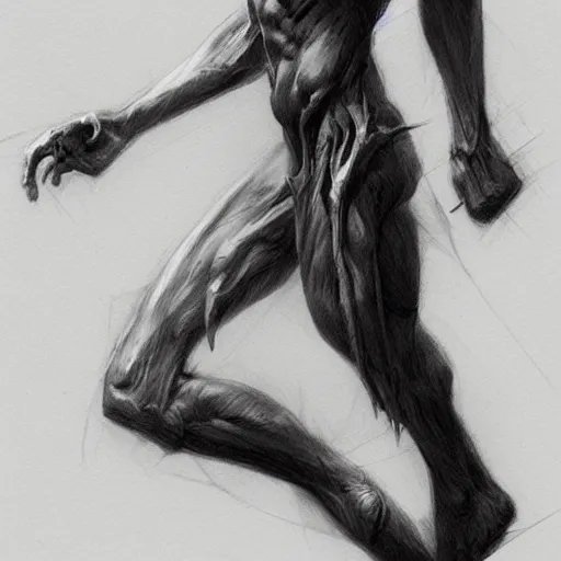 Prompt: concept art pencil sketch of the eternal limbs, by greg rutkowski