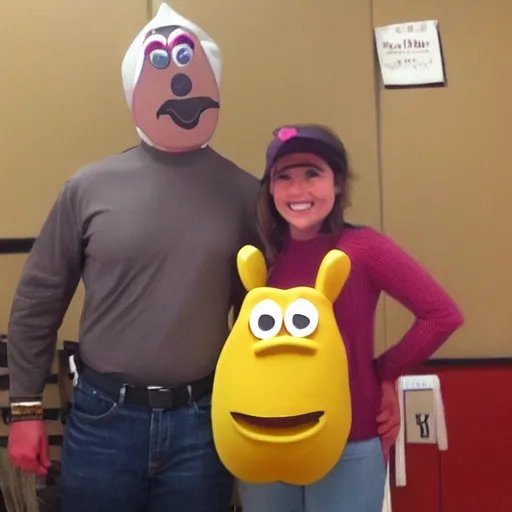 Prompt: I won my costume contest with my Mr. Potato Head costume