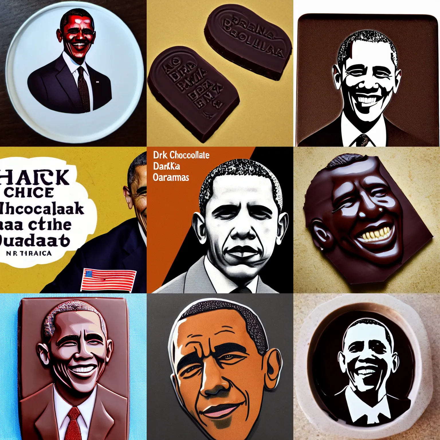 Image similar to dark chocolate relief of barak obama