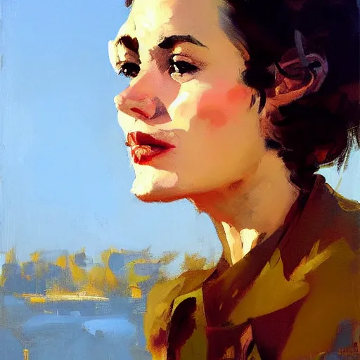 Prompt: greg manchess portrait painting of folk singer, medium shot, asymmetrical, profile picture, organic painting, sunny day, matte painting, bold shapes, hard edges, street art, trending on artstation, by huang guangjian and gil elvgren and sachin teng