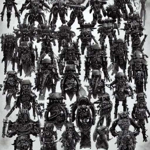 Prompt: Warhammer necrons by hr giger