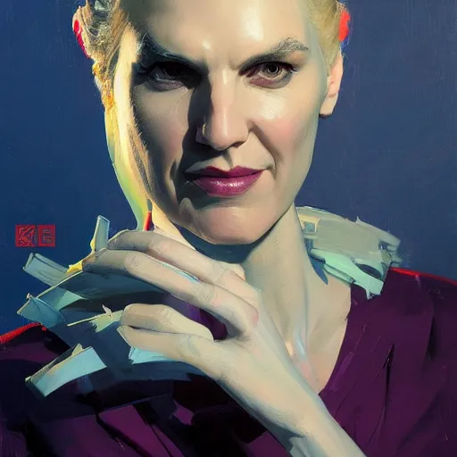 Image similar to portrait of kim wexler, warlock, organic painting, matte painting, bold shapes, hard edges, aesthetic octane render, trending on artstation, by greg manchess, huang guangjian, gil elvgren, sachin teng, greg rutkowski, jesper ejsing, rhads, ilya kuvshinov, cushart krenz