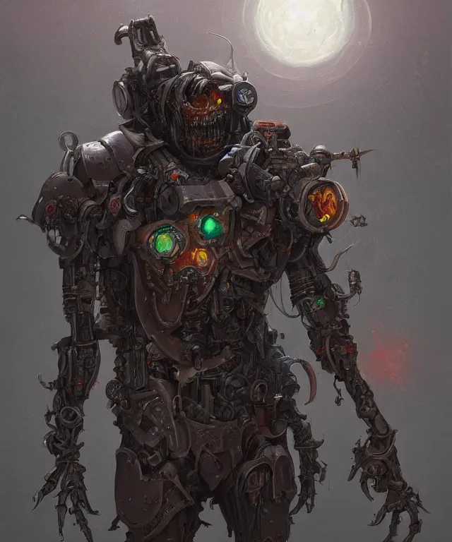 Image similar to a cyborg undead dread knight in the style of brian froud in the style of stan stalenhag trending on artstation deviantart pinterest furaffinity detailed realistic hd 8 k high resolution