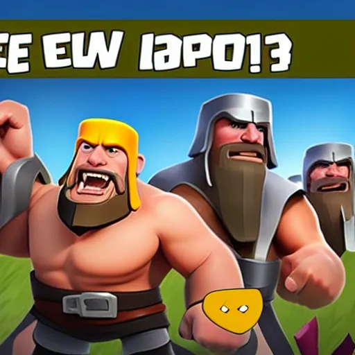 Prompt: new Clash of Clans troop! New update.