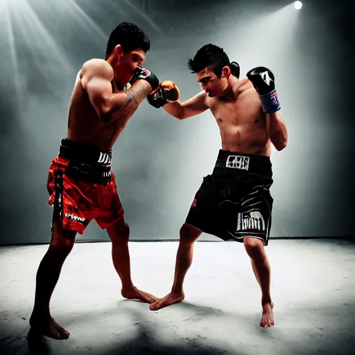 Image similar to chito vera knocks out dominick cruz via headkick, by annie leibovitz and steve mccurry, natural light, detailed face, canon eos c 3 0 0, ƒ 1. 8, 3 5 mm, 8 k, medium - format print