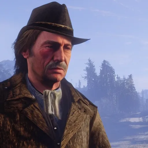 Image similar to Viktor Yushchenko in Red Dead Redemption 2