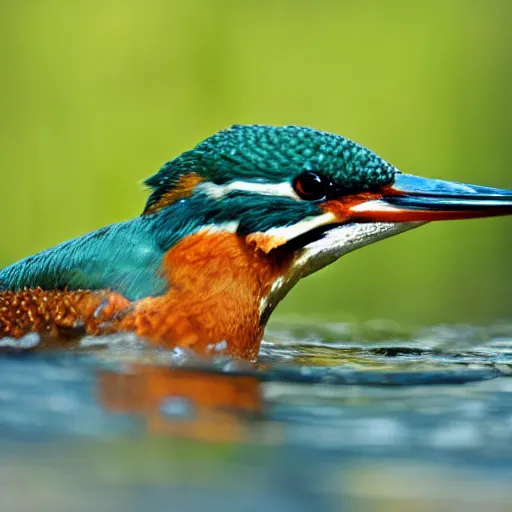 Image similar to beautiful closeup shot of a common kingfisher under the sunlight